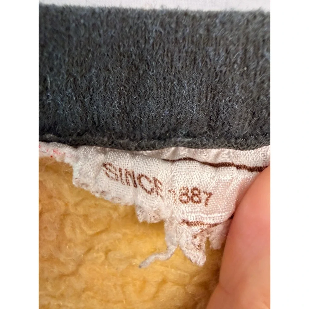 Vintage Biederlack Reversible Teddy Bear Blanket Sherpa Throw 56x74 Made In USA